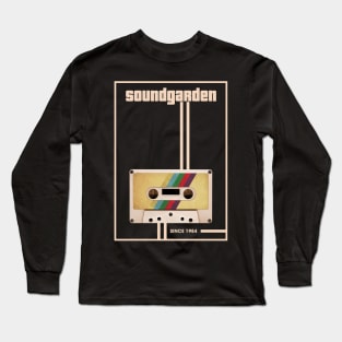 Soundgarden Music Retro Cassette Tape Long Sleeve T-Shirt